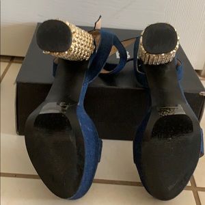 Jacobies Shoes - Denim and Gold Platforms Jacobies Shoes - Denim and Gold Platforms